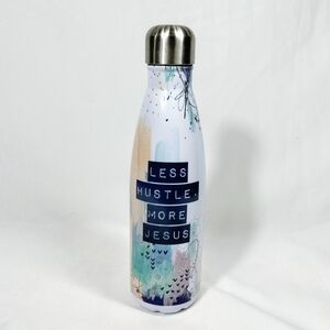 Mary & Martha Inspirational Water Bottle with Metallic Cap 17 Oz Spring Floral